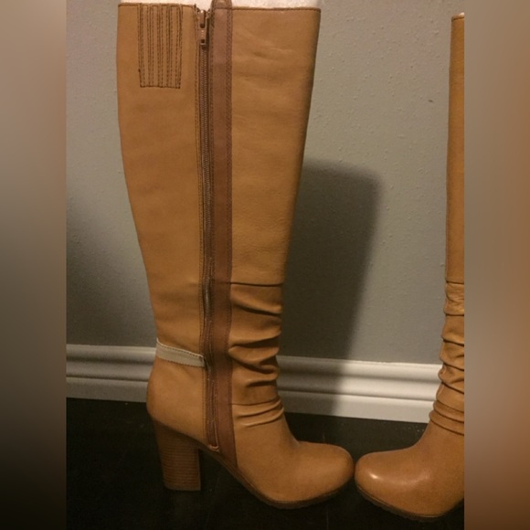Vintage NEW Women's Seychelles Manchester Work Tan Leather Boots, Size 7 1/2 - Picture 12 of 16